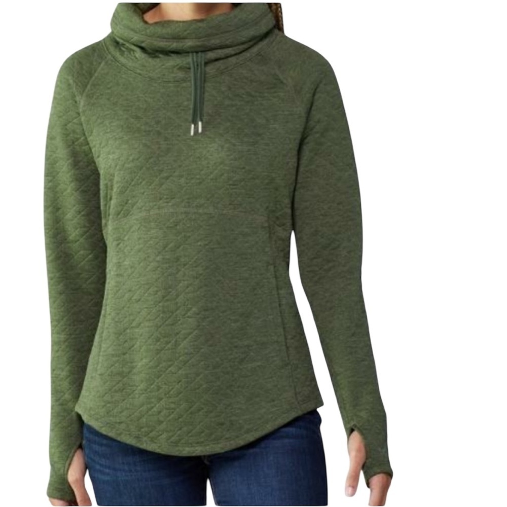 NWOT MARMOT Annie Quilted Funnel Neck Pullover Olive Green Women's Size M